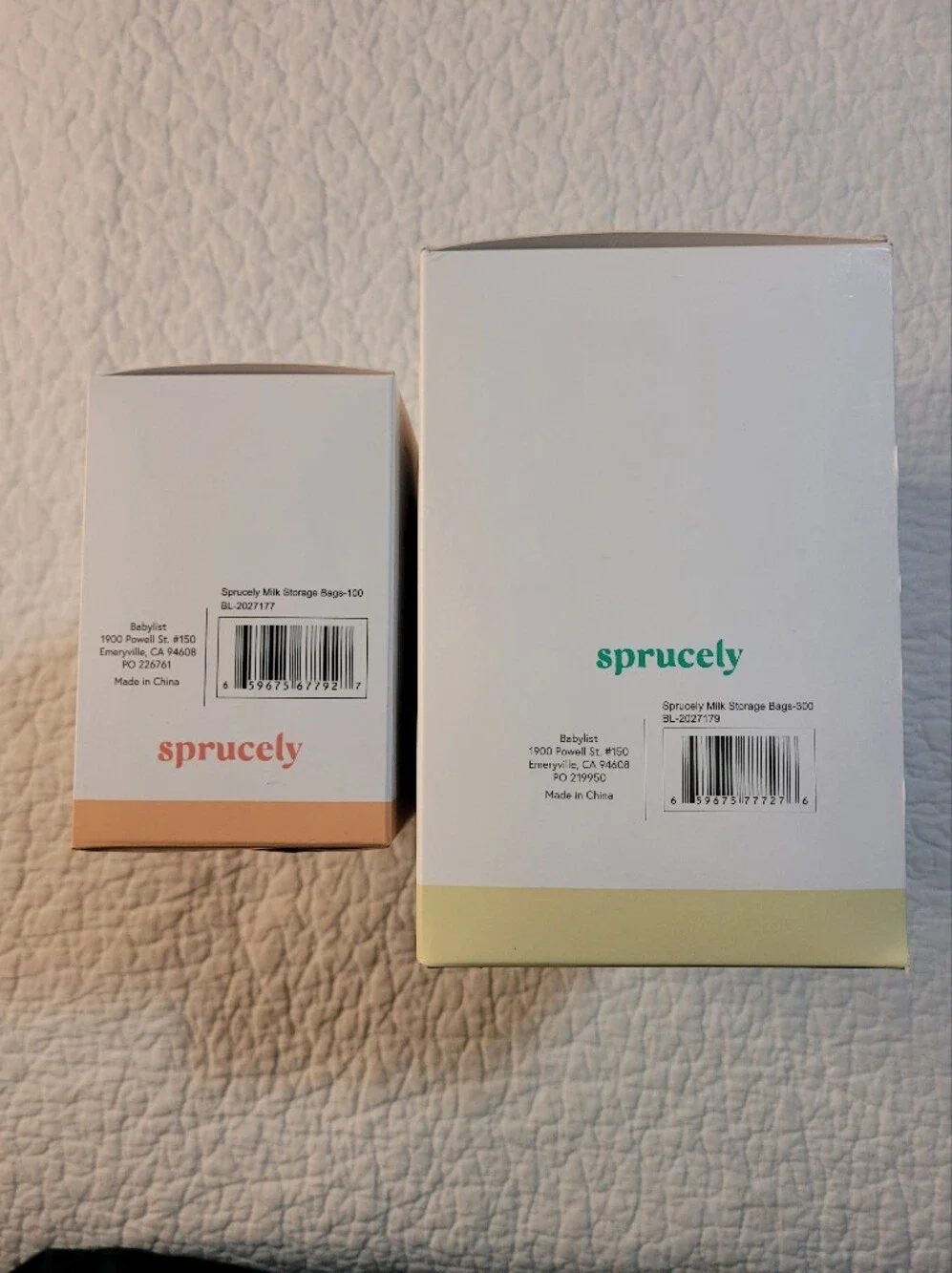 400 Count Sprucely Breast Milk Storage Bags 8oz BPA Free